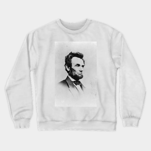 Vintage Abraham Lincoln Portrait - Head and Shoulders Crewneck Sweatshirt by pdpress